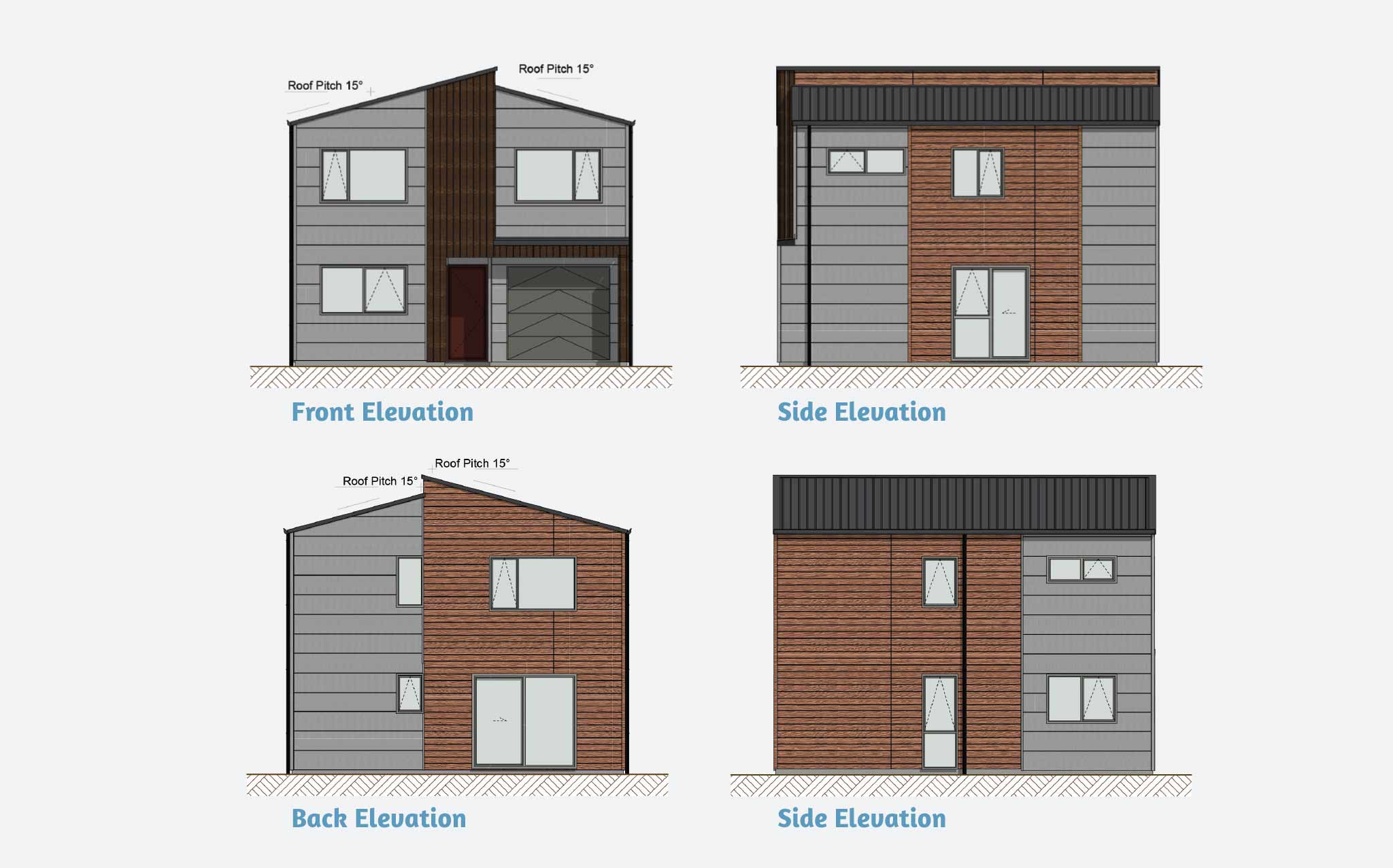 Type D – Three bed, 2.5 bath Hamilton home